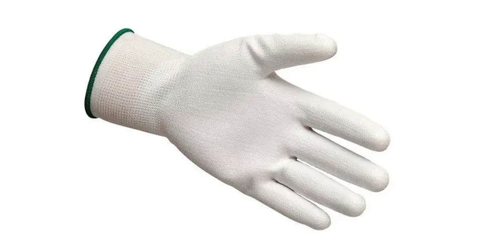 Árengedmény Zoggie szerelőkesztyű, fehér, L-es (9-es méret - zöld)